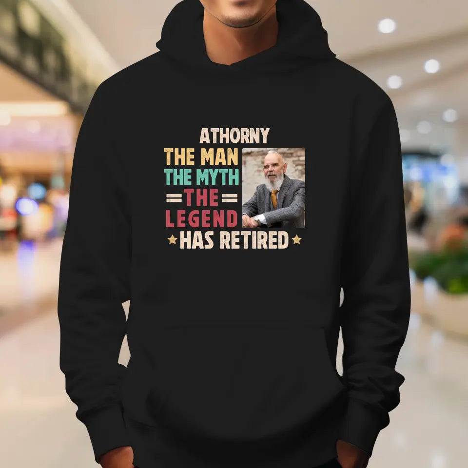 The Man - Custom Photo - Personalized Gifts For Grandpa - T-Shirt