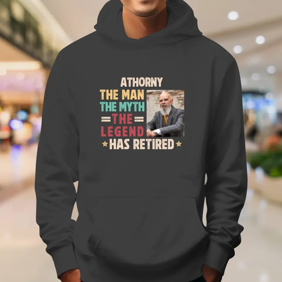 The Man - Custom Photo - Personalized Gifts For Grandpa - T-Shirt