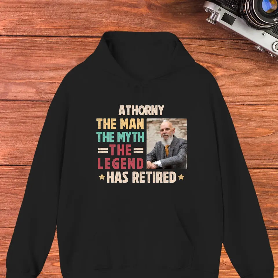 The Man - Custom Photo - Personalized Gifts For Grandpa - Hoodie