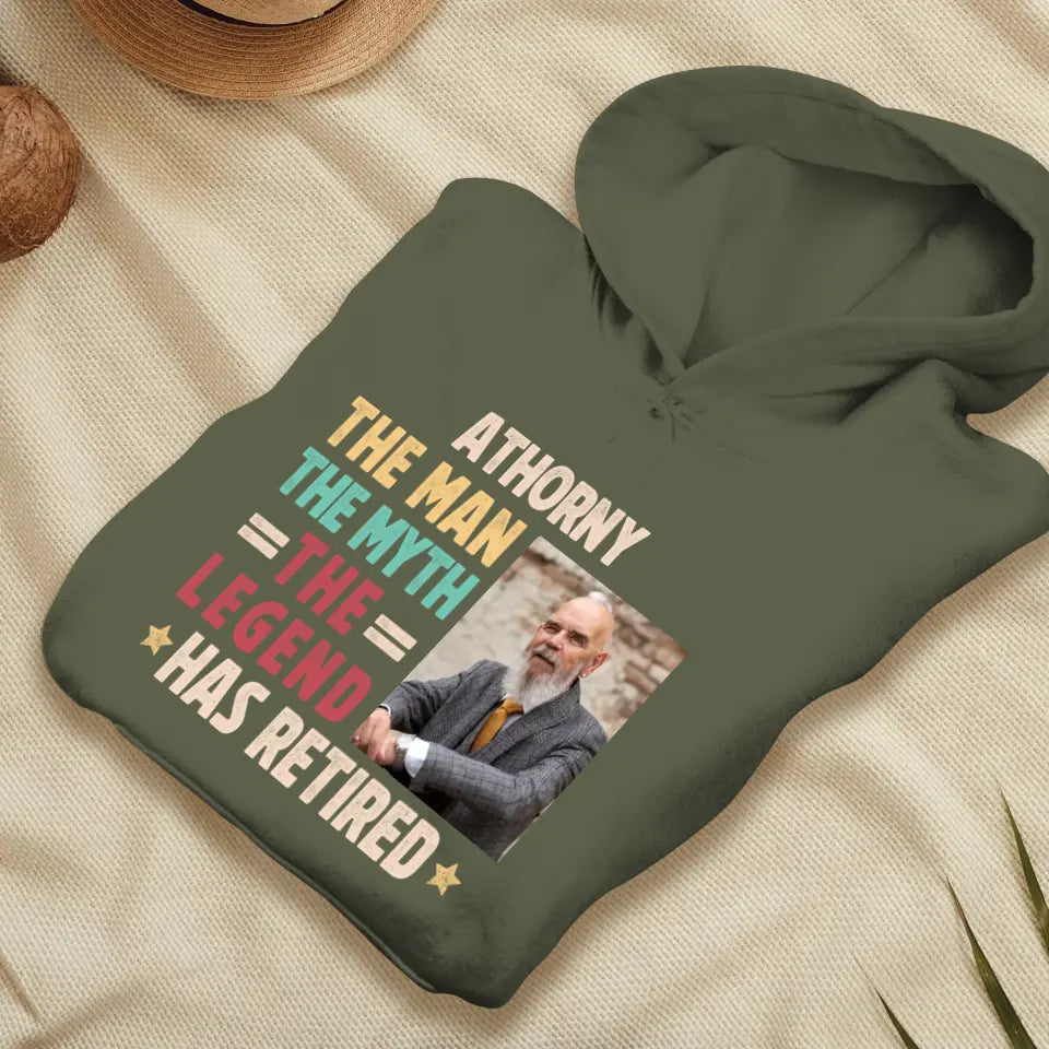 The Man - Custom Photo - Personalized Gifts For Grandpa - T-Shirt