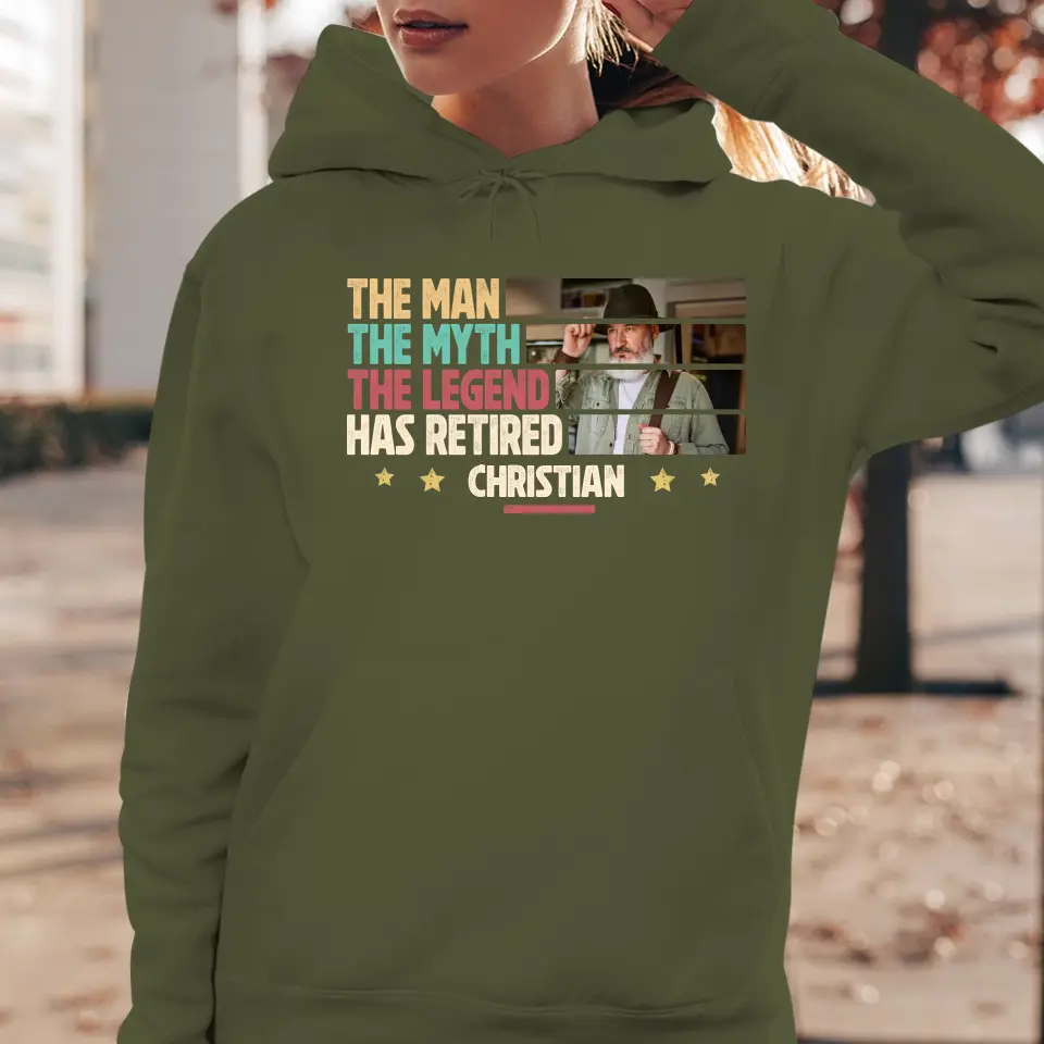 The Myth - Custom Photo - Personalized Gifts For Grandpa - Sweater