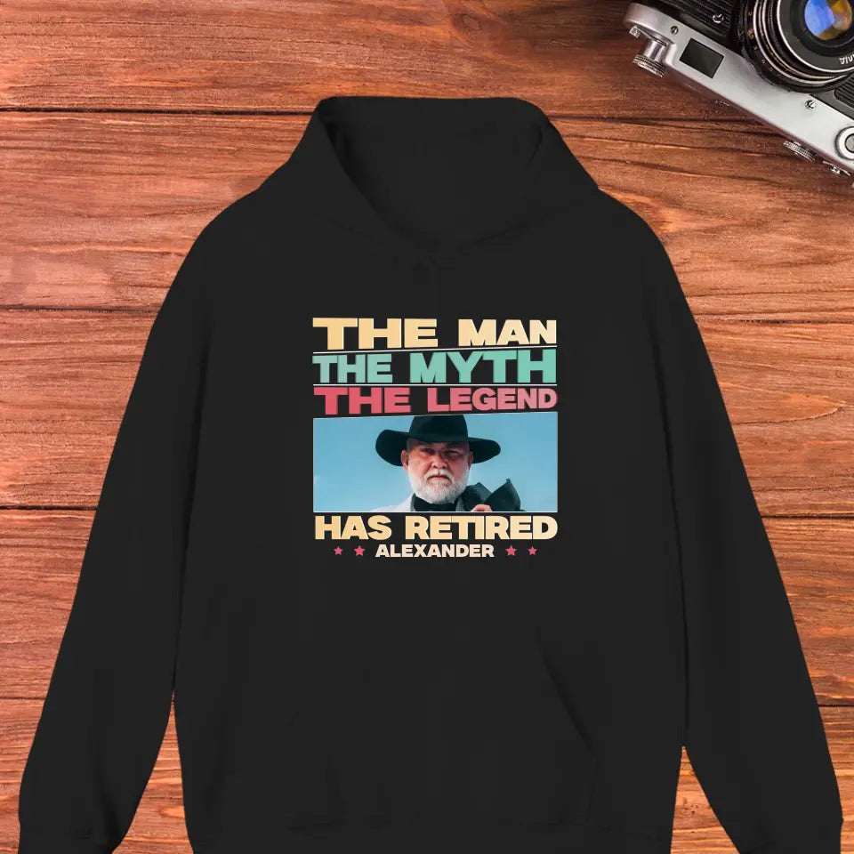 Retired Grandpa - Custom Photo - Personalized Gifts For Grandpa - Hoodie