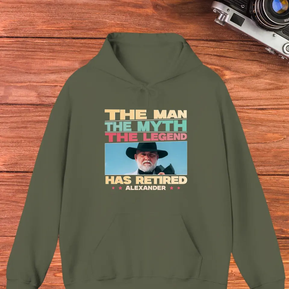 Retired Grandpa - Custom Photo - Personalized Gifts For Grandpa - T-Shirt