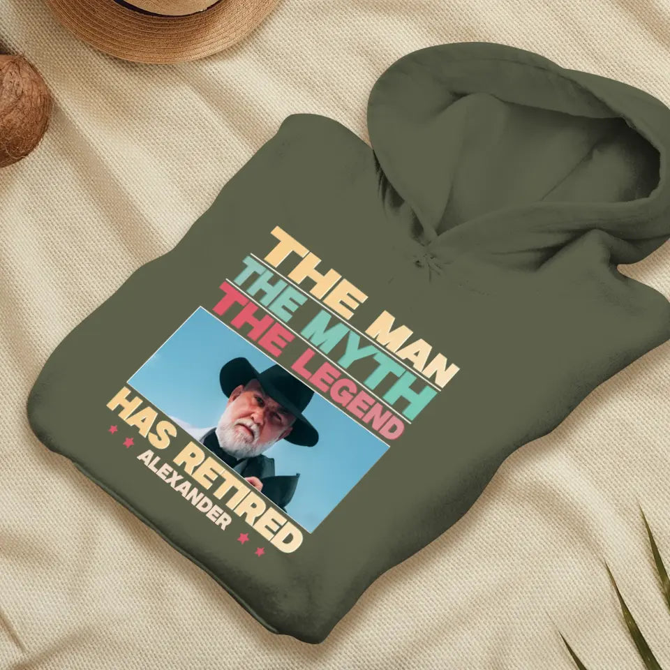 Retired Grandpa - Custom Photo - Personalized Gifts For Grandpa - T-Shirt