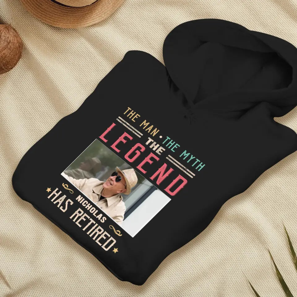 The Legend - Custom Photo - Personalized Gifts For Grandpa - T-Shirt