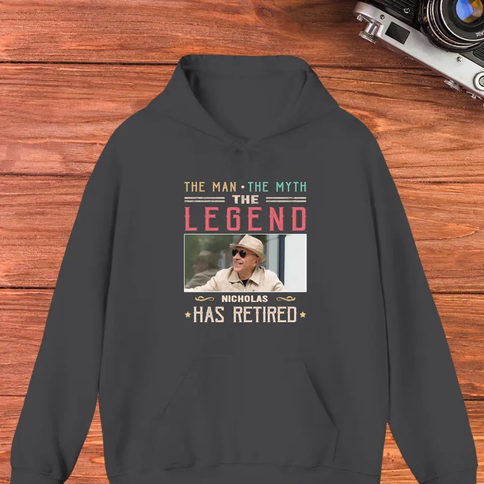 The Legend - Custom Photo - Personalized Gifts For Grandpa - T-Shirt