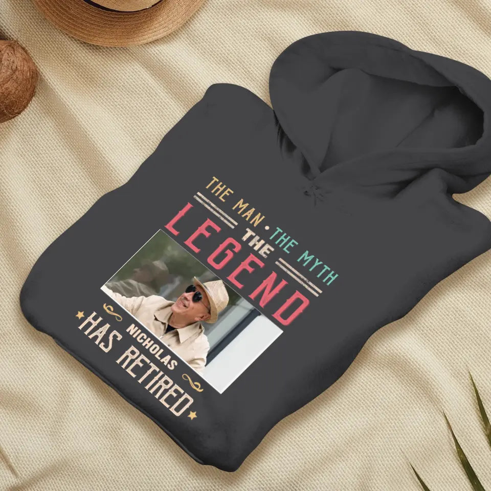 The Legend - Custom Photo - Personalized Gifts For Grandpa - T-Shirt