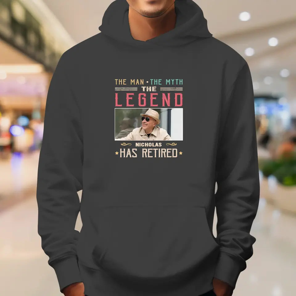 The Legend - Custom Photo - Personalized Gifts For Grandpa - T-Shirt