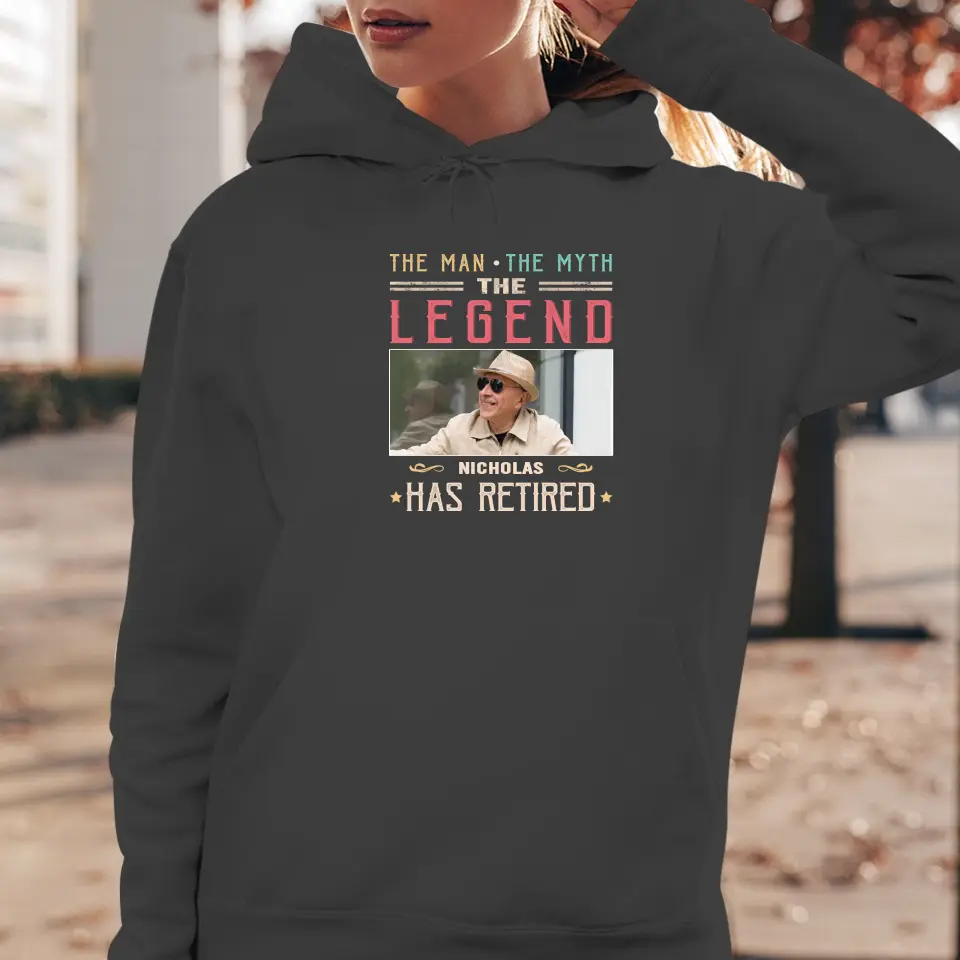 The Legend - Custom Photo - Personalized Gifts For Grandpa - T-Shirt