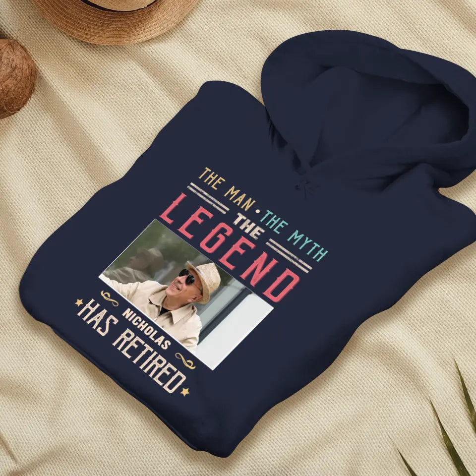 The Legend - Custom Photo - Personalized Gifts For Grandpa - T-Shirt