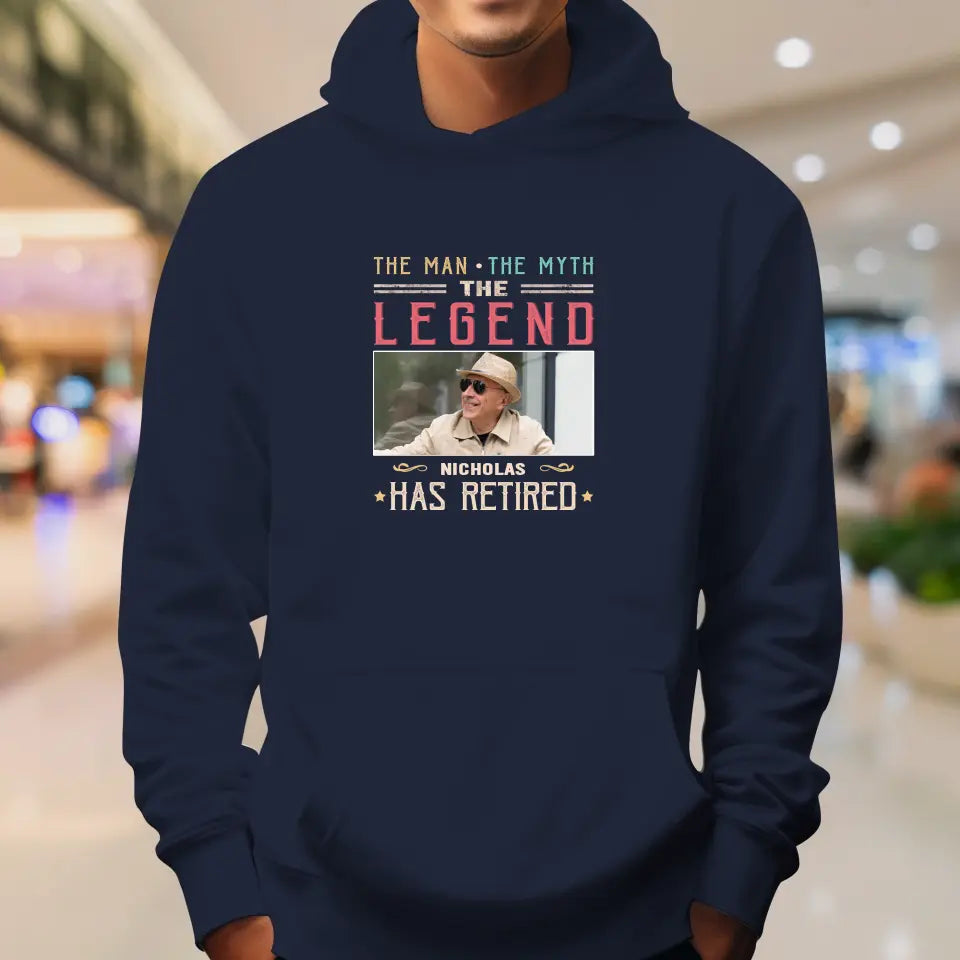 The Legend - Custom Photo - Personalized Gifts For Grandpa - T-Shirt