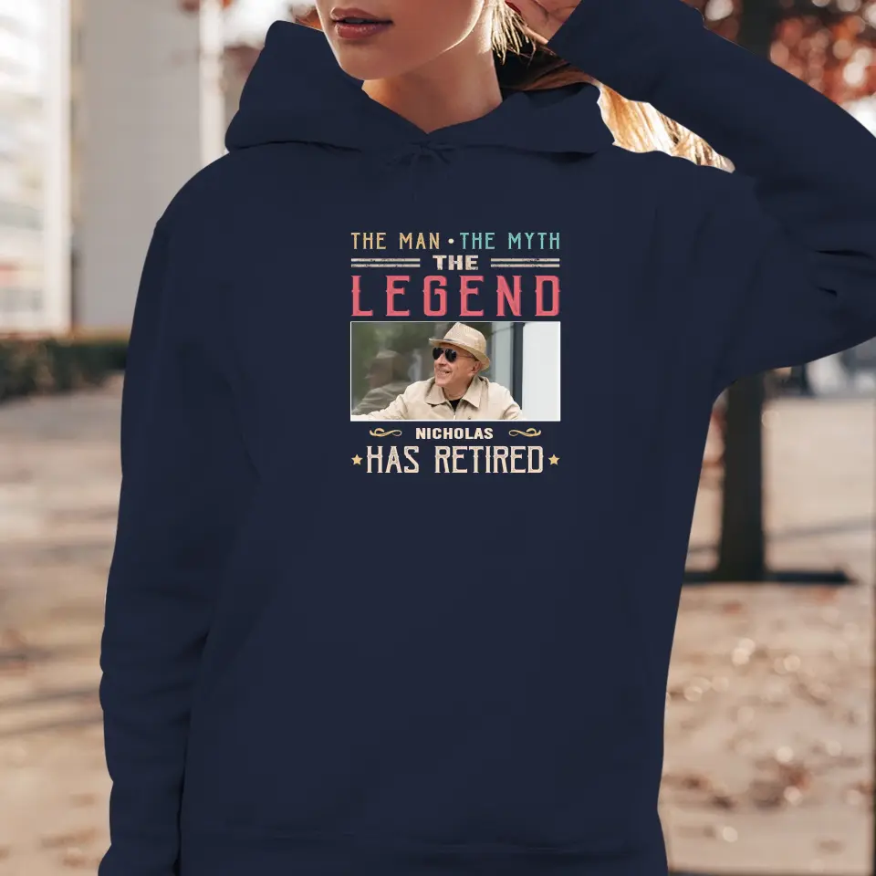 The Legend - Custom Photo - Personalized Gifts For Grandpa - T-Shirt