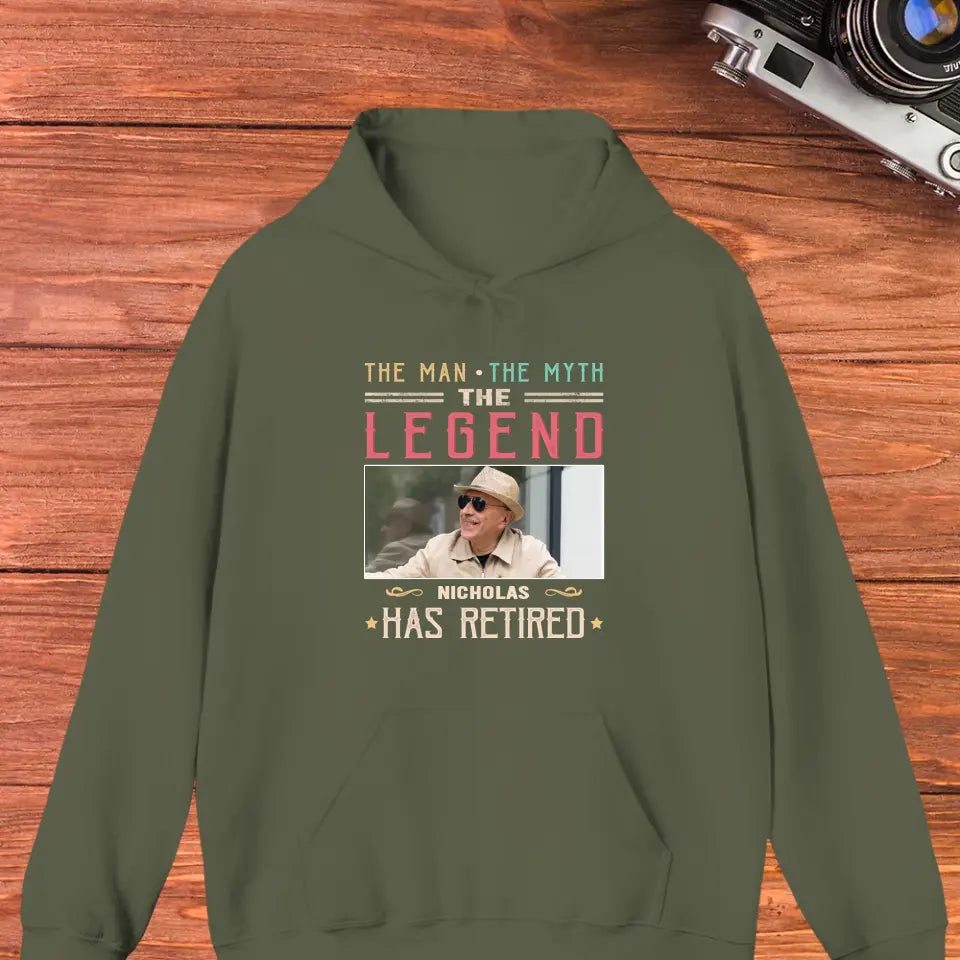 The Legend - Custom Photo - Personalized Gifts For Grandpa - T-Shirt