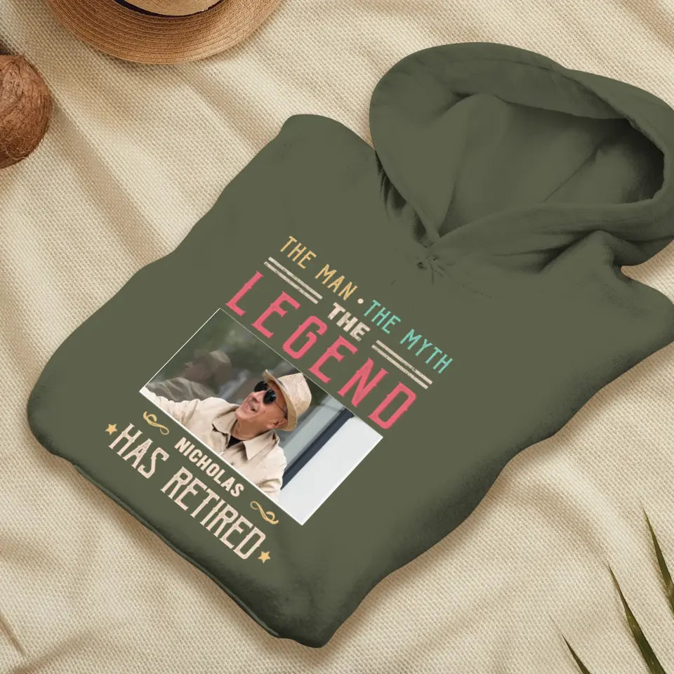 The Legend - Custom Photo - Personalized Gifts For Grandpa - T-Shirt