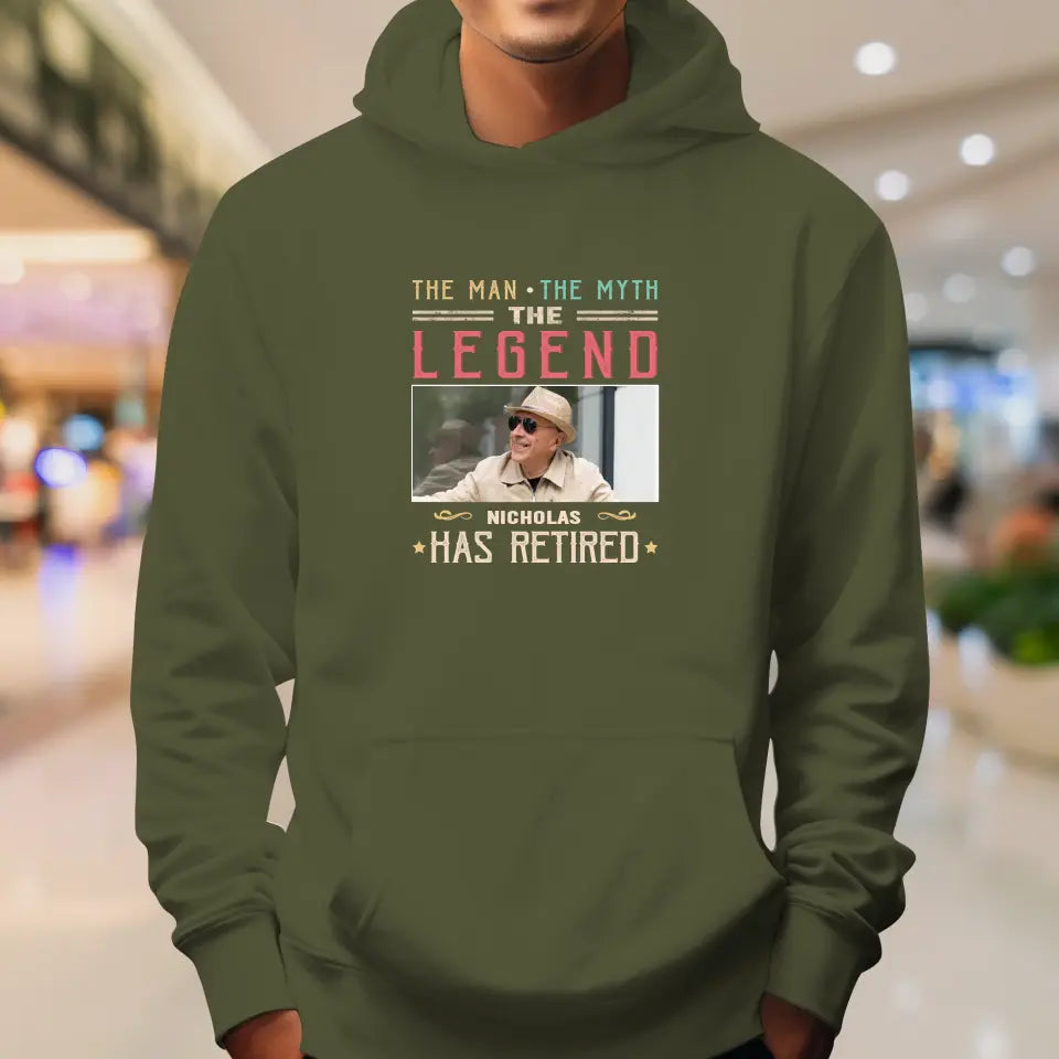 The Legend - Custom Photo - Personalized Gifts For Grandpa - T-Shirt