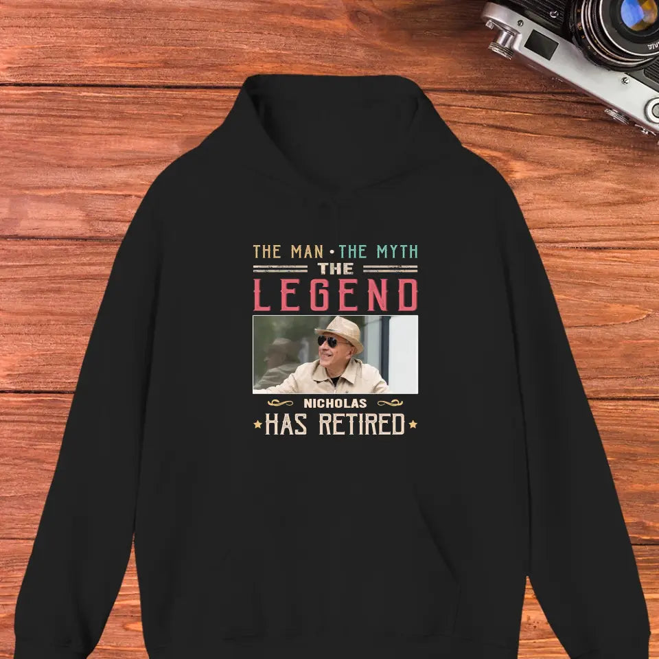 The Legend - Custom Photo - Personalized Gifts For Grandpa - Hoodie