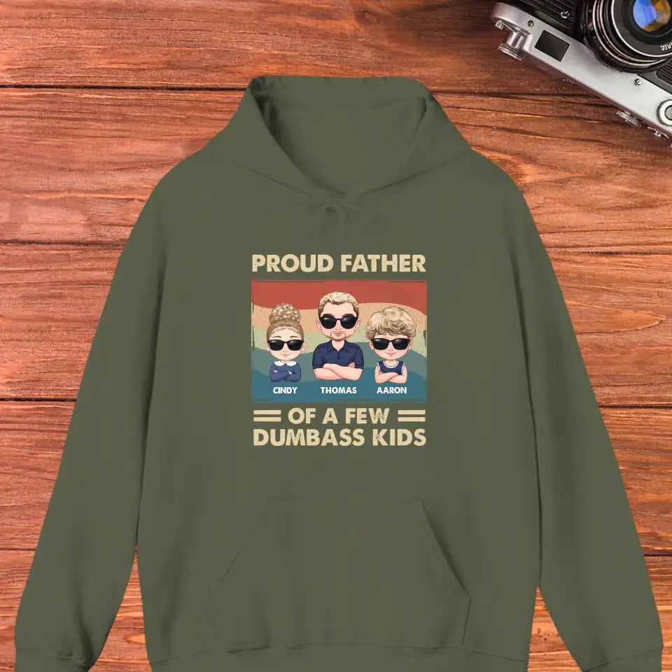 Dumbass Kid - Custom Name - Personalized Gifts For Dad - T-Shirt