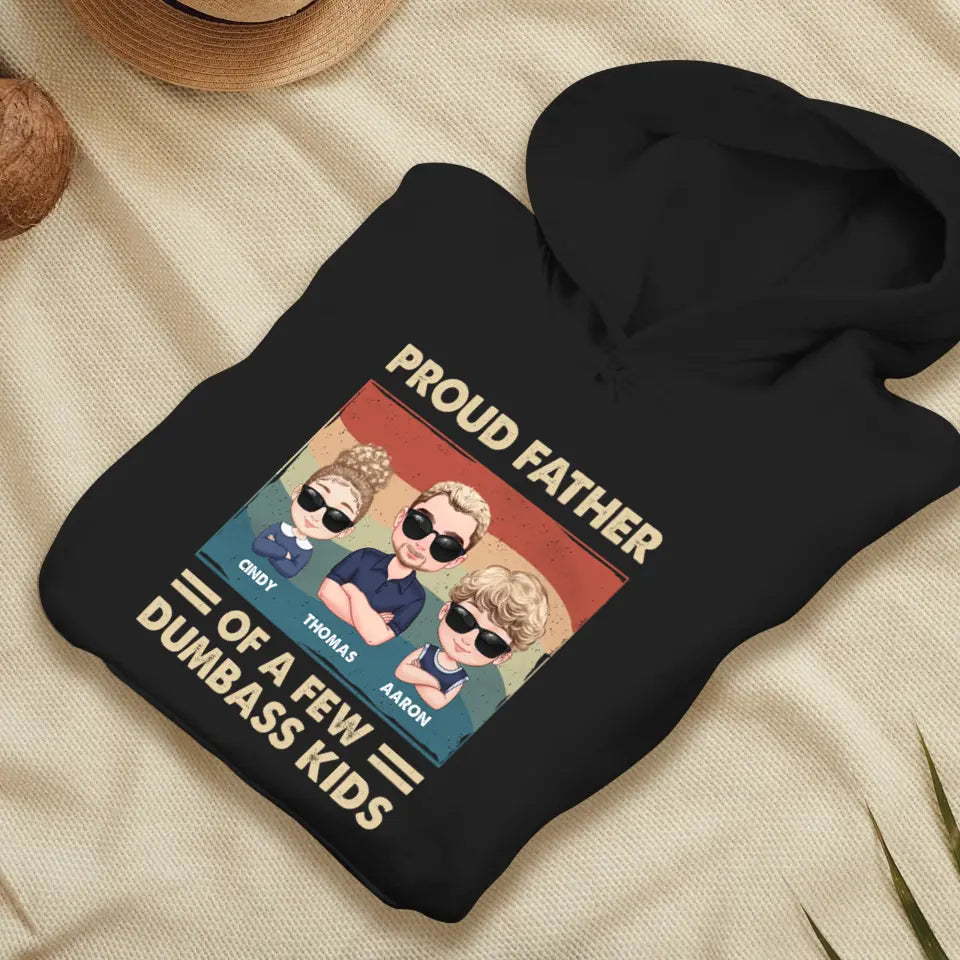 Dumbass Kid - Custom Name - Personalized Gifts For Dad - Hoodie