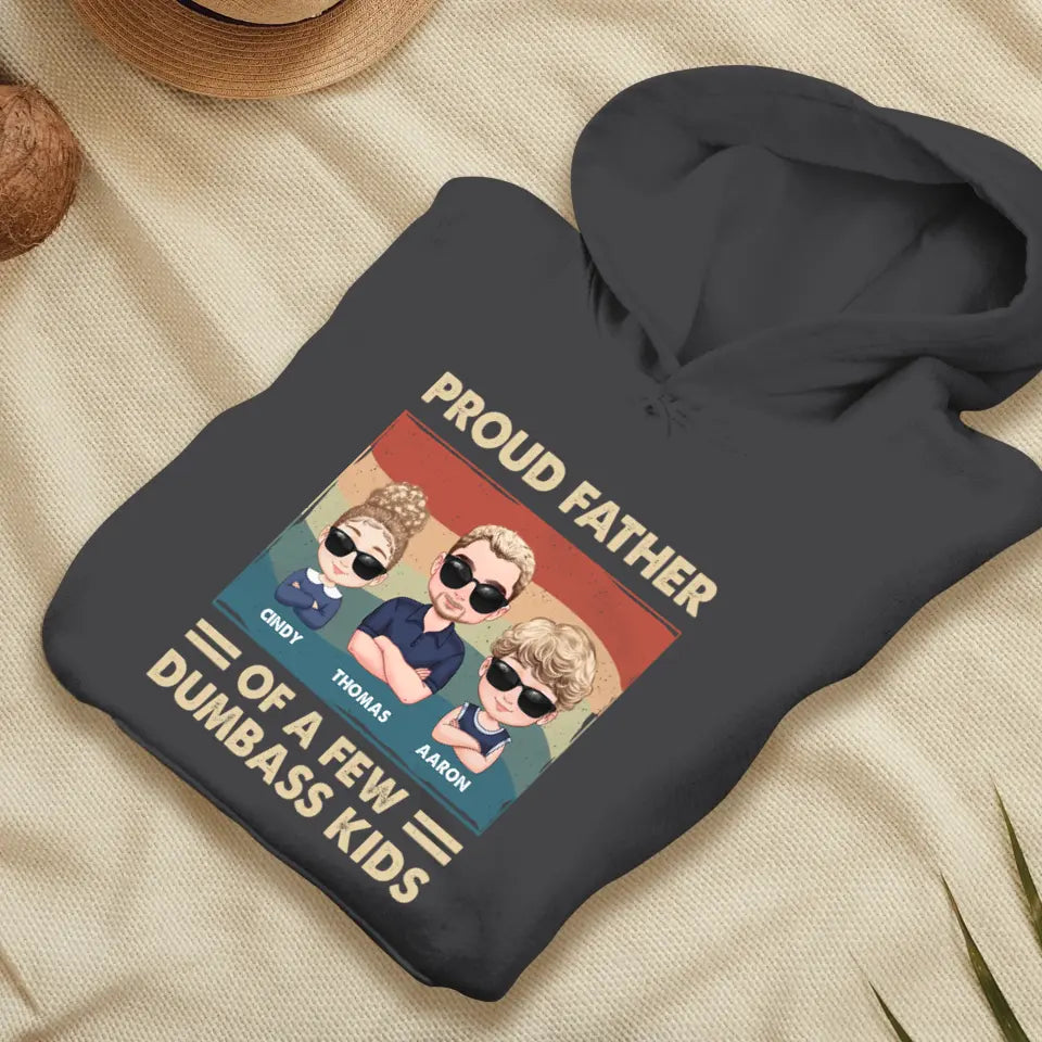 Dumbass Kid - Custom Name - Personalized Gifts For Dad - Hoodie