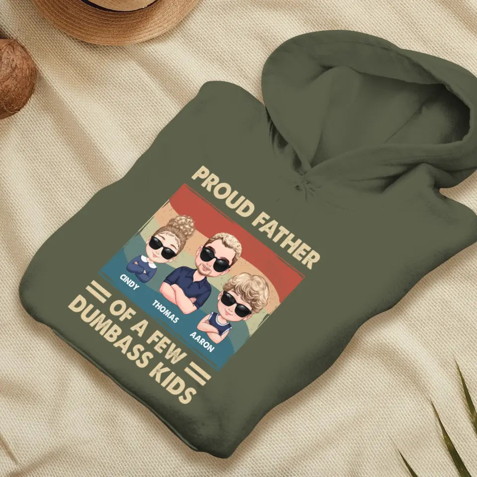 Dumbass Kid - Custom Name - Personalized Gifts For Dad - Hoodie