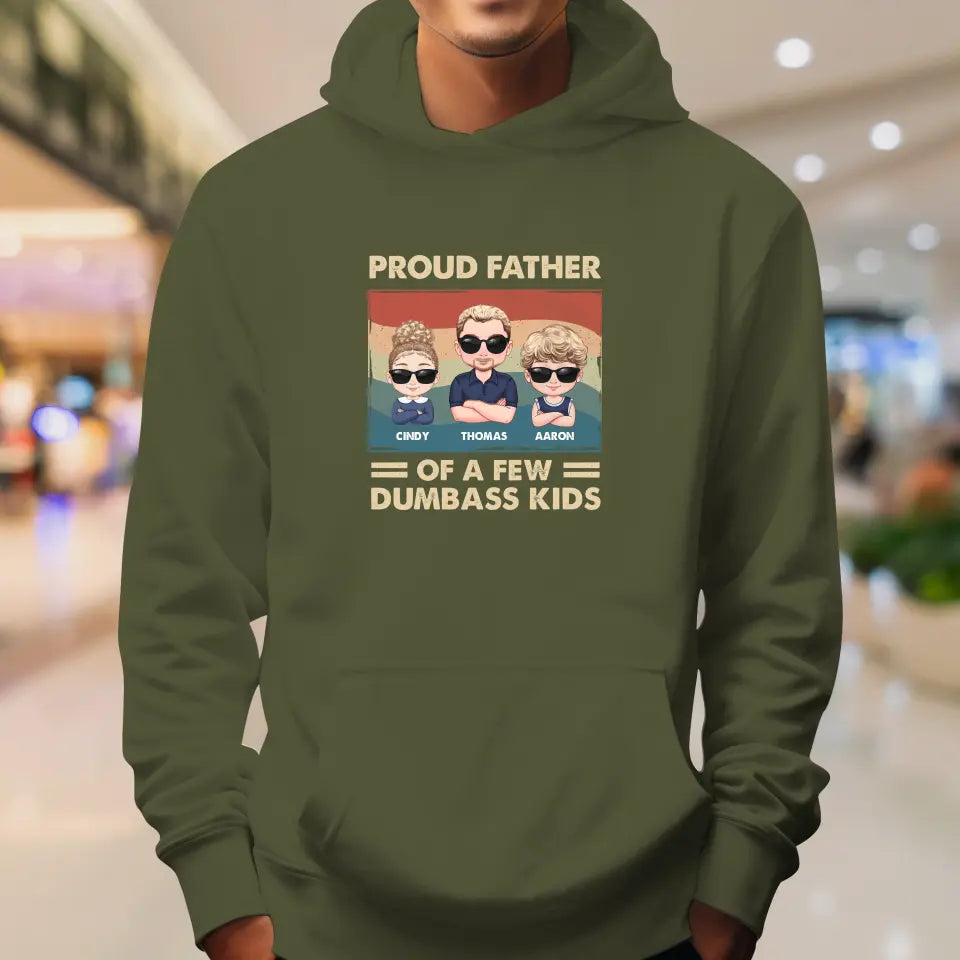 Dumbass Kid - Custom Name - Personalized Gifts For Dad - Hoodie