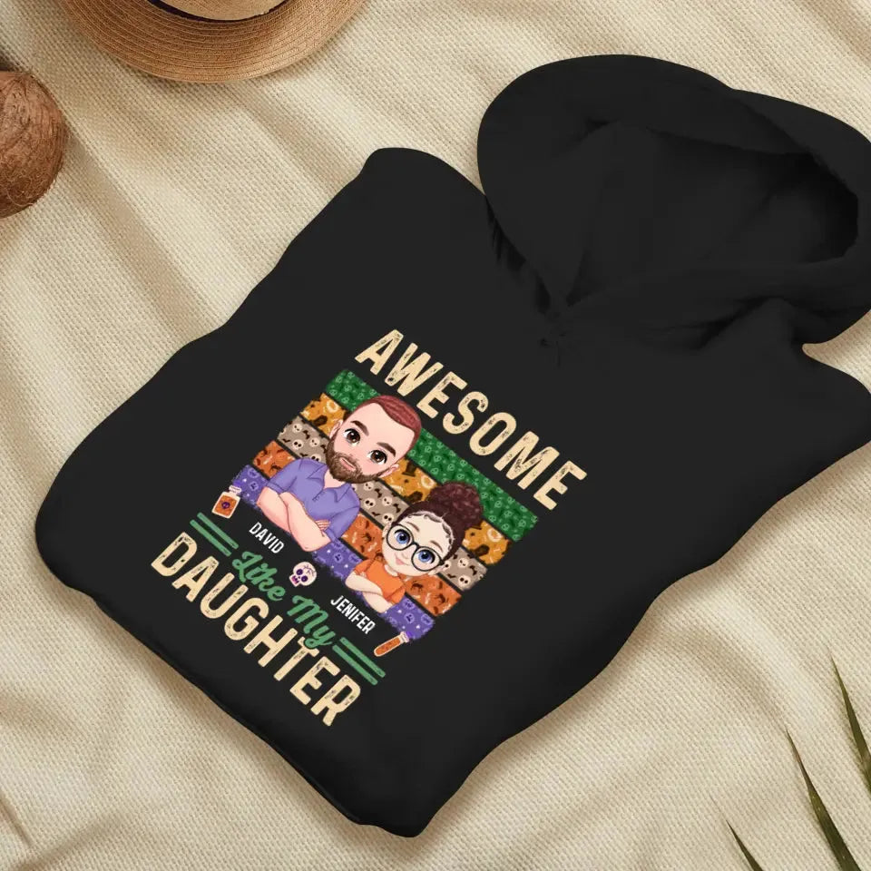 Awesome Like My Son - Custom Name - Personalized Gifts For Dad - Hoodie