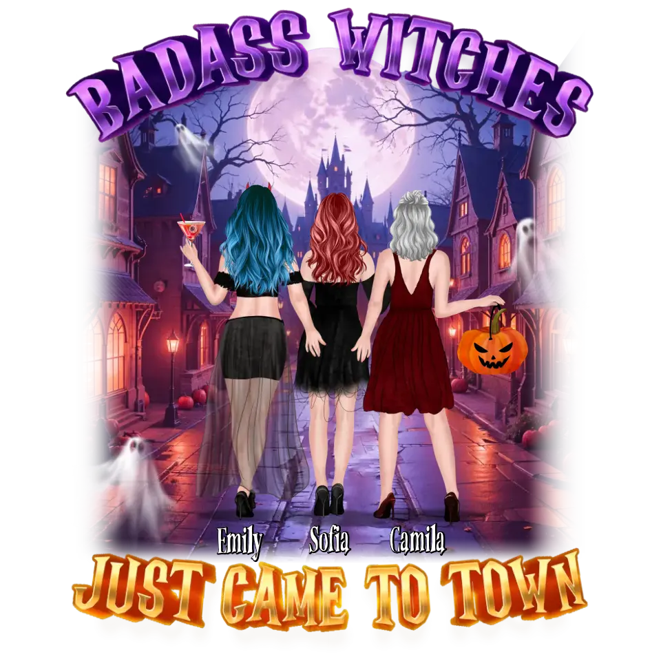 Badass Witch - Custom Name - Personalized Gifts For Bestie - Sweater