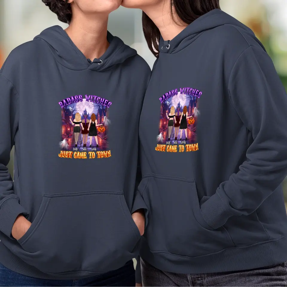 Badass Witch - Custom Name - Personalized Gifts For Bestie - Hoodie