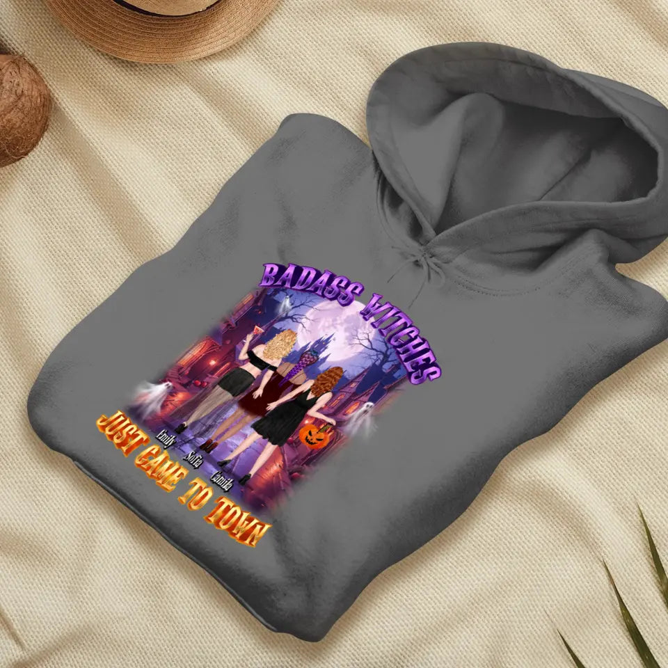 Badass Witch - Custom Name - Personalized Gifts For Bestie - Hoodie