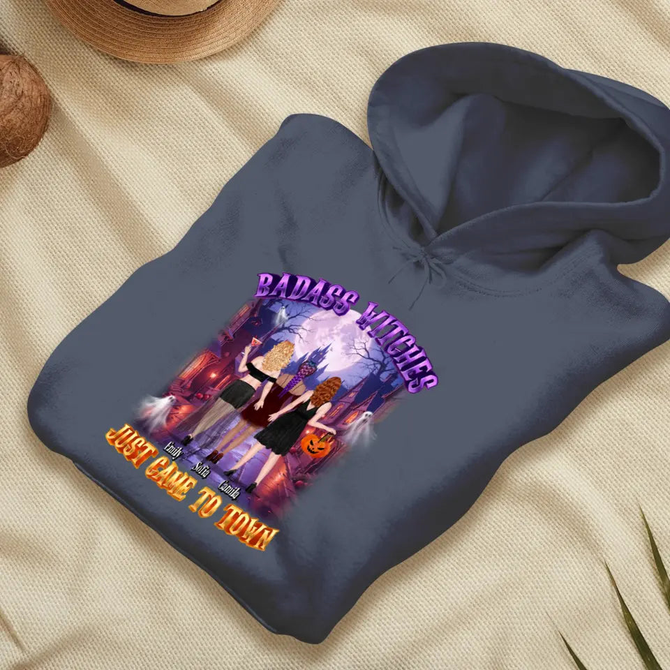 Badass Witch - Custom Name - Personalized Gifts For Bestie - Hoodie