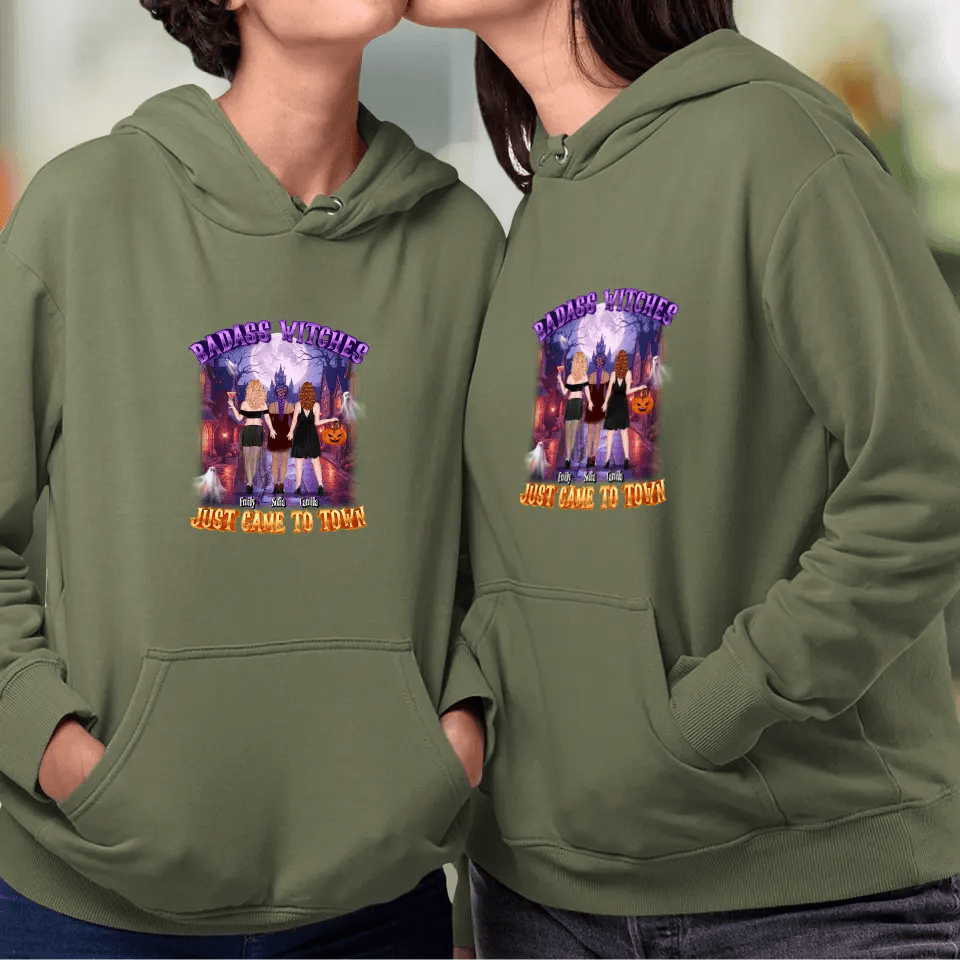 Badass Witch - Custom Name - Personalized Gifts For Bestie - Hoodie