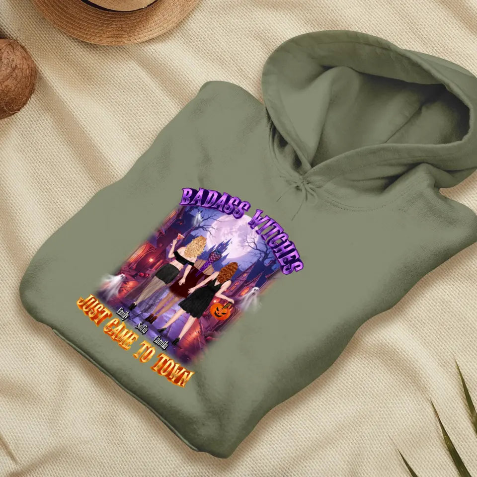 Badass Witch - Custom Name - Personalized Gifts For Bestie - Hoodie