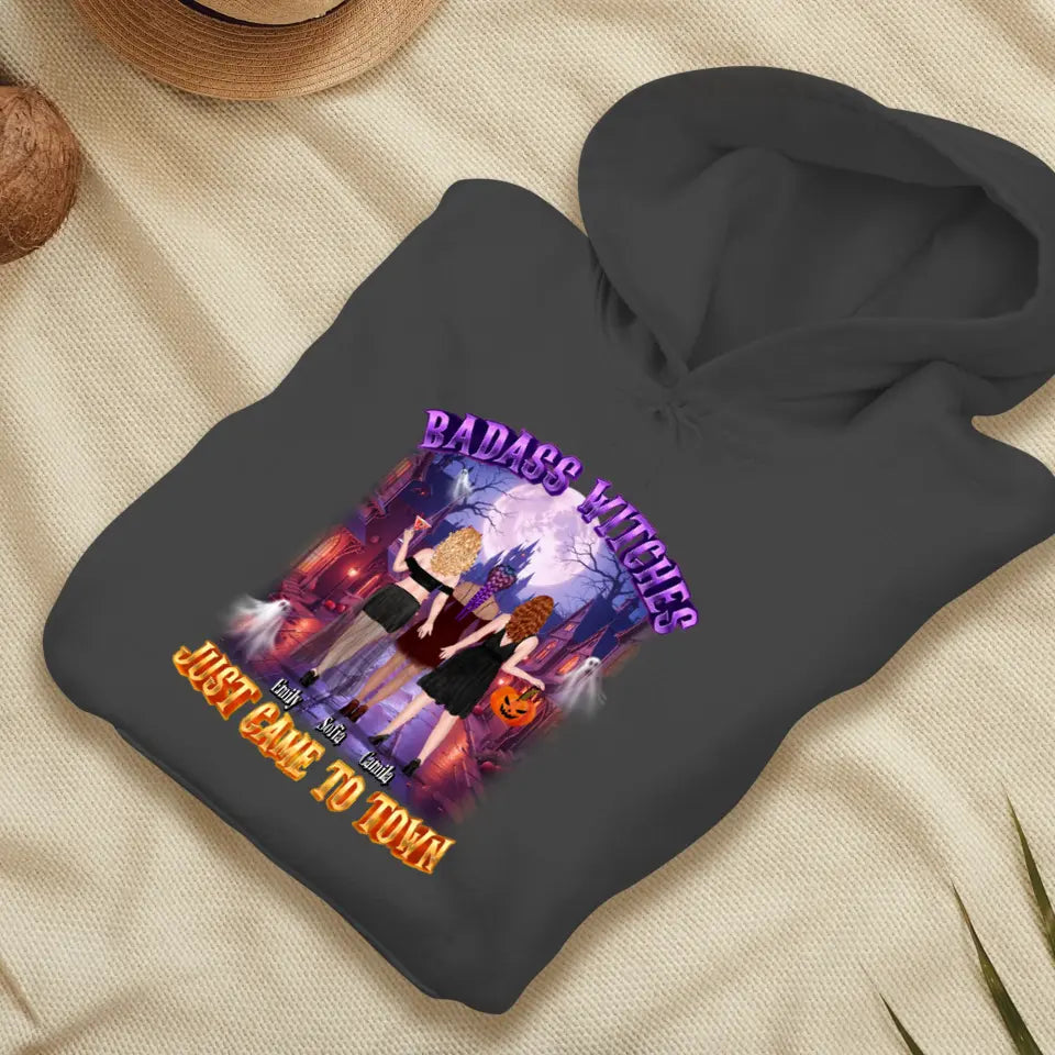 Badass Witch - Custom Name - Personalized Gifts For Bestie - Hoodie