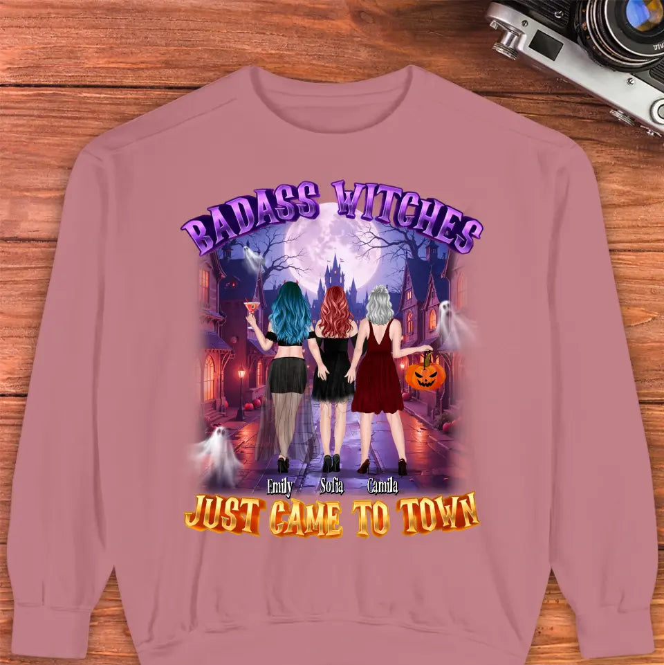 Badass Witch - Custom Name - Personalized Gifts For Bestie - Hoodie