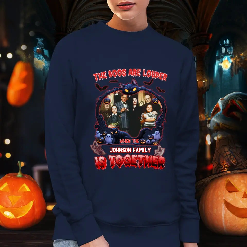 The Boo Are Louder - Custom Photo - Personalized Gifts For Family - Sweater