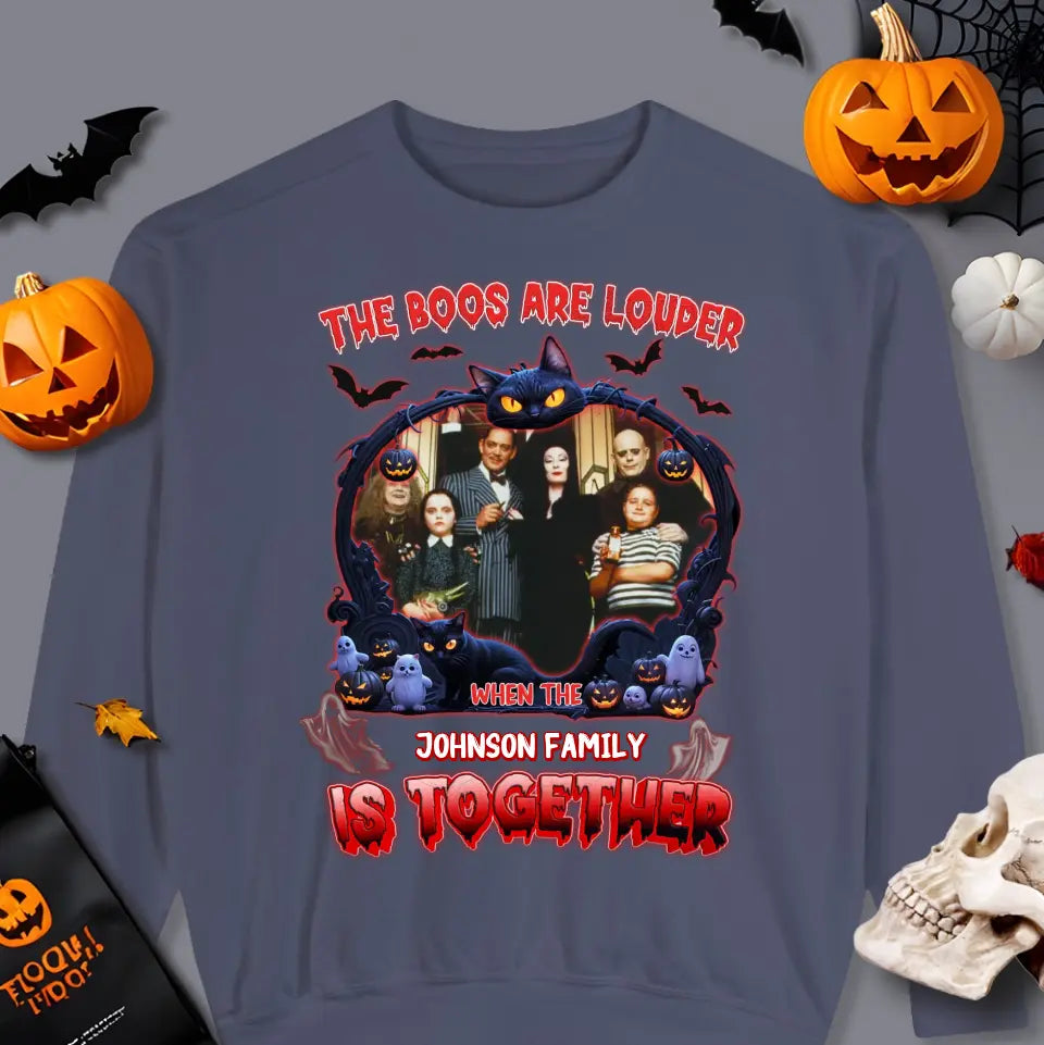 The Boo Are Louder - Custom Photo - Personalized Gifts For Family - Sweater