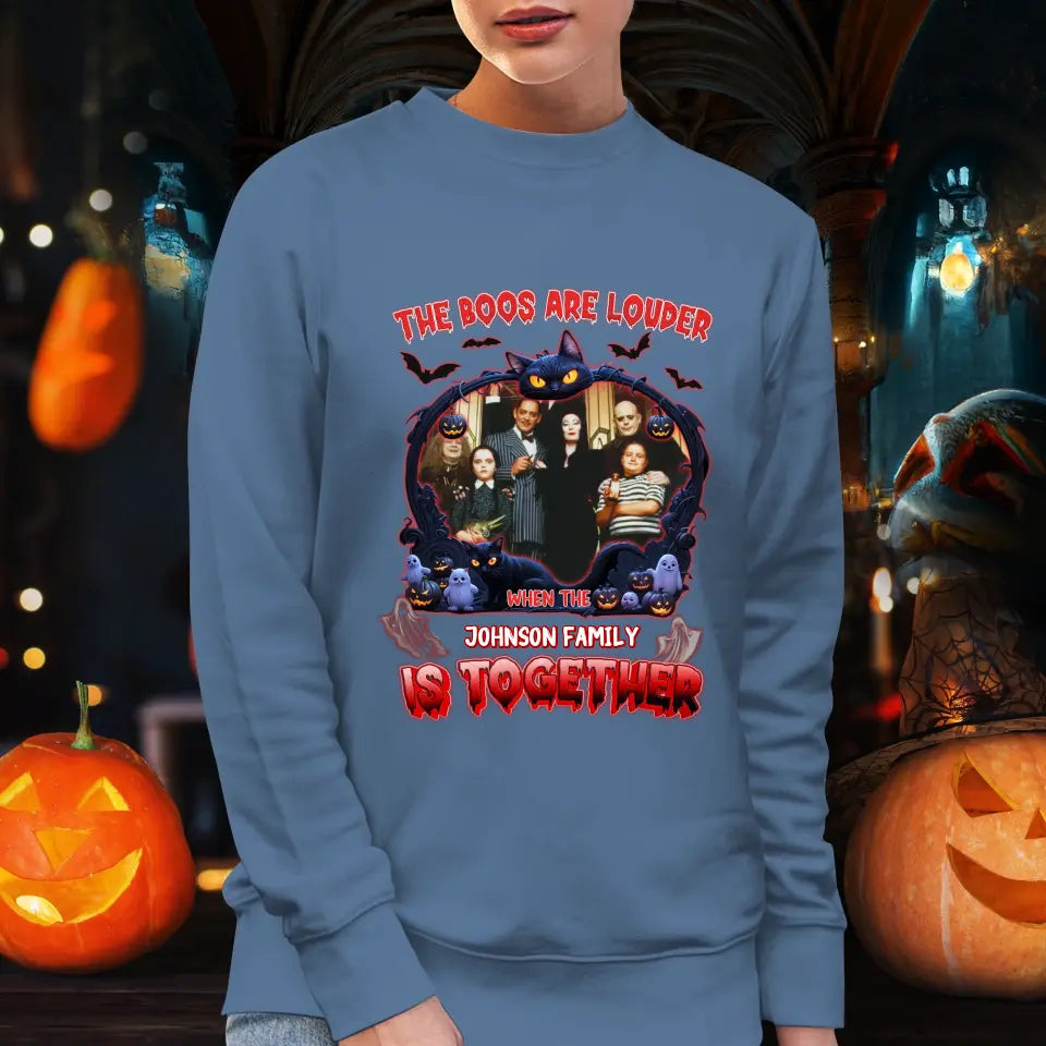 The Boo Are Louder - Custom Photo - Personalized Gifts For Family - Sweater