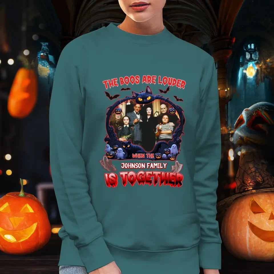 The Boo Are Louder - Custom Photo - Personalized Gifts For Family - Sweater