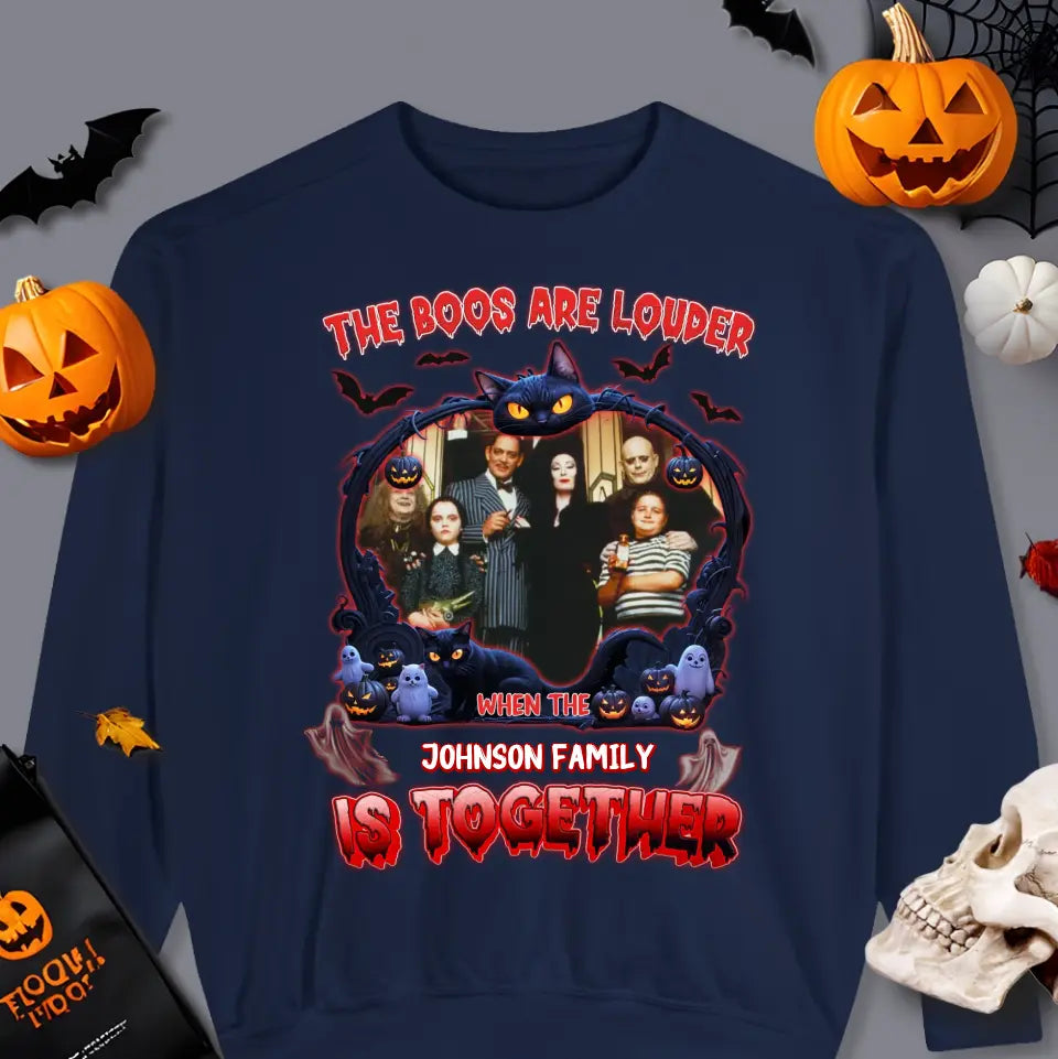 The Boo Are Louder - Custom Photo - Personalized Gifts For Family - Sweater