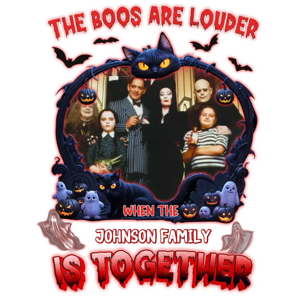 The Boo Are Louder - Custom Photo - Personalized Gifts For Family - Sweater