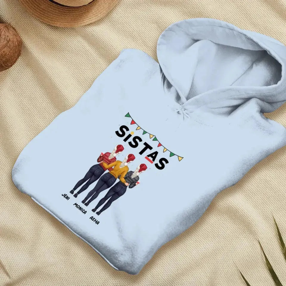 Sistas - Custom Quote - Personalized Gifts For Besties - Hoodie