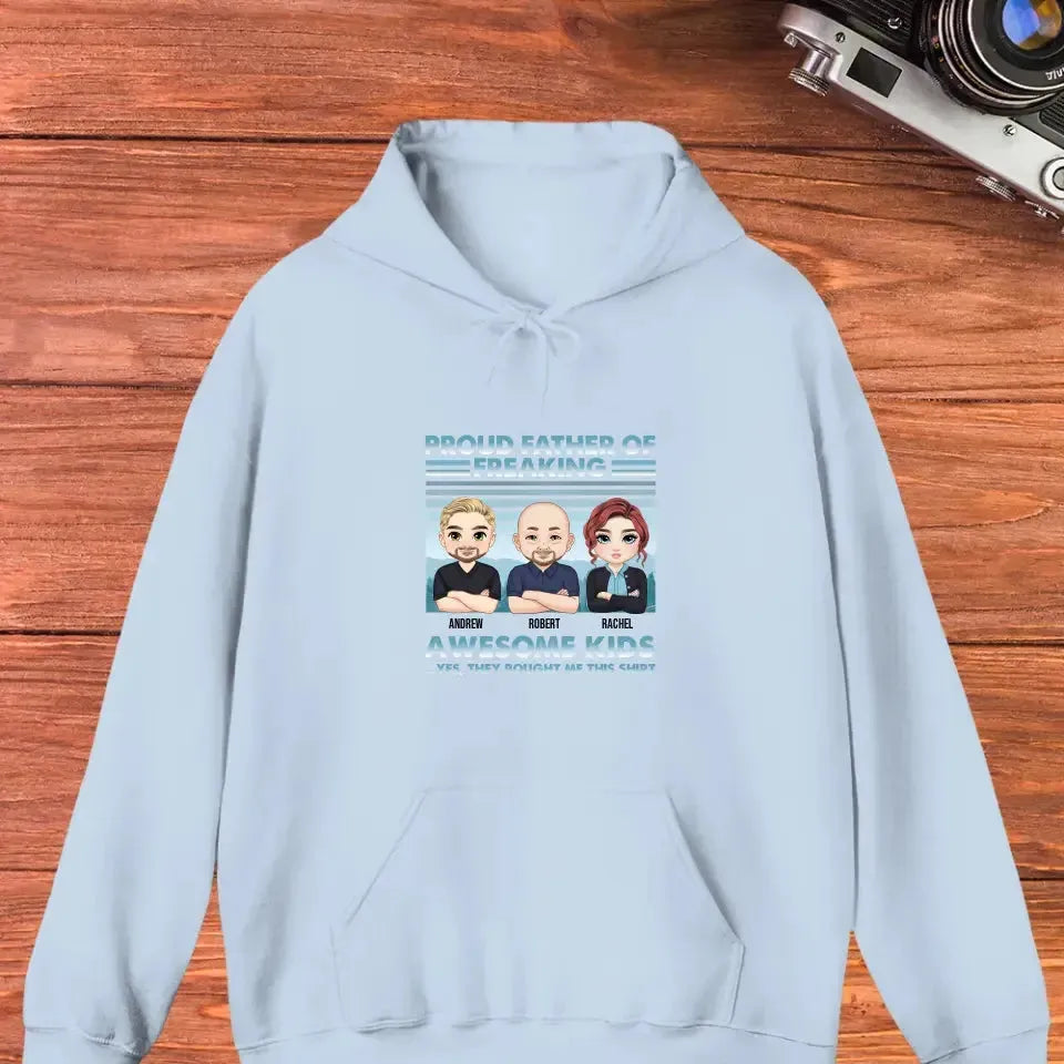 Proud Father - Personalized Gifts for Dad - Unisex Hoodie