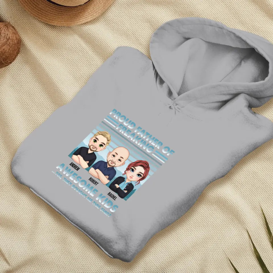 Proud Father - Personalized Gifts for Dad - Unisex Hoodie