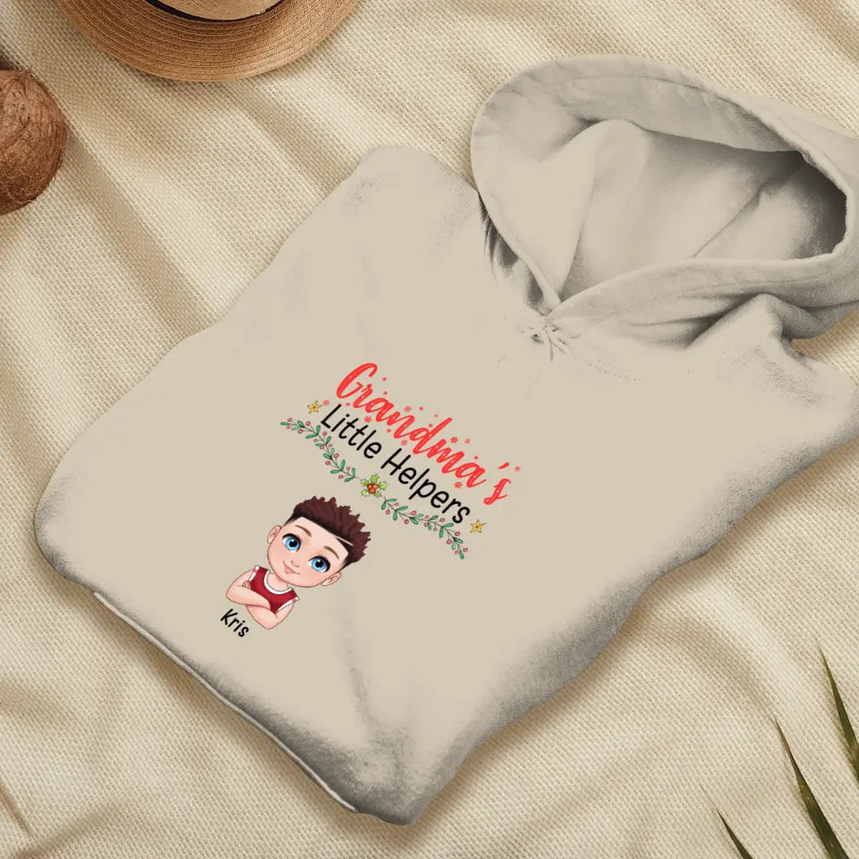 Grandma's Little Helpers  - Personalized Gifts For Grandma - Unisex Hoodie