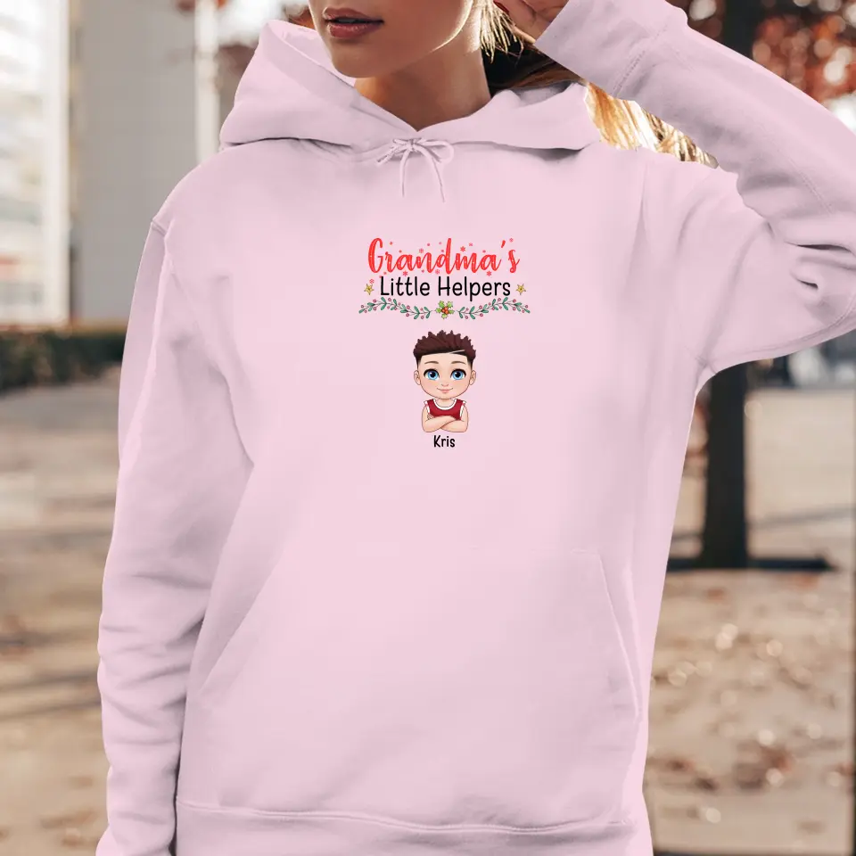 Grandma's Little Helpers - Personalized Gift For Grandma - Unisex Sweater