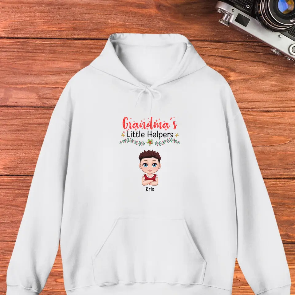 Grandma's Little Helpers  - Personalized Gifts For Grandma - Unisex Hoodie