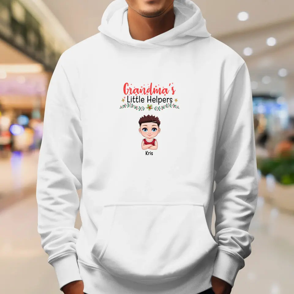 Grandma's Little Helpers  - Personalized Gifts For Grandma - Unisex Hoodie