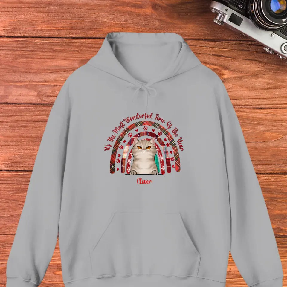 It's The Most Wonderful Time Of The Year - Custom Name - Personalized Gift For Cat Lovers - Sweater