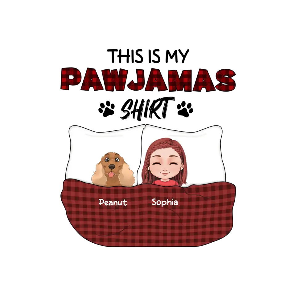 This Is My Pawjamas Shirt - Custom Pet - Personalized Gifts For Dog Lovers - Unisex Hoodie