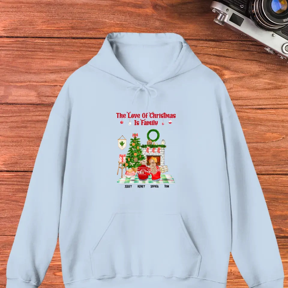 The Love Of Christmas Is Family - Custom Quote - Personalized Gifts for Family - Sweater